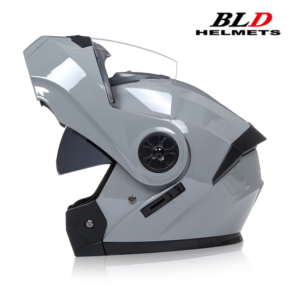 Full Face Motorcycle Helmet With Bluetooth - Casque de moto modulaire à Double