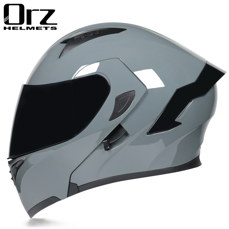 Dual Visor Motorcycle Racing Helmet - Casque de moto à rabat modulaire