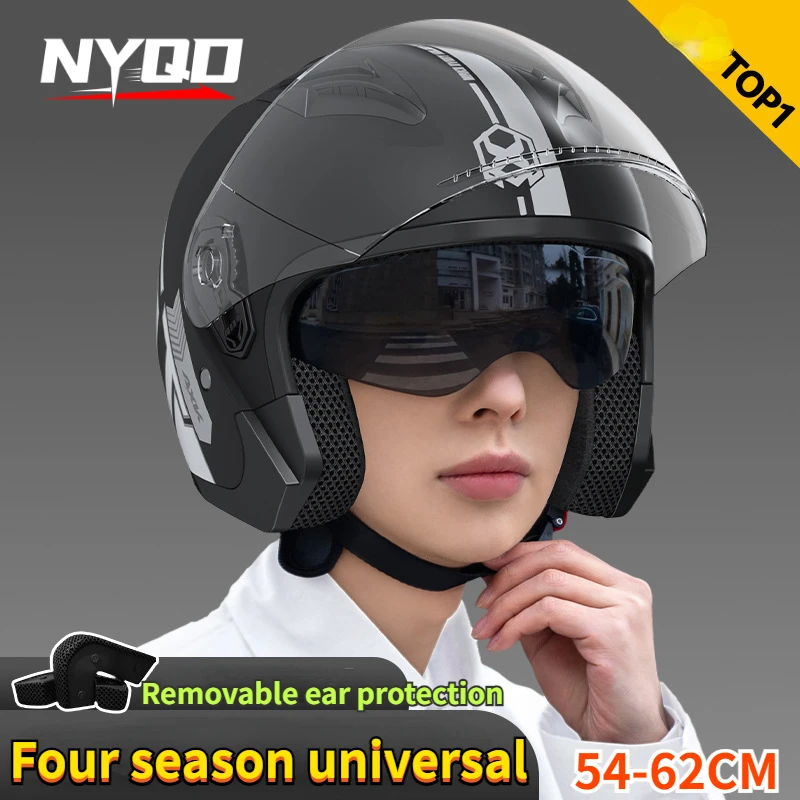 D'expériences de moto rétro à  - Dual Visor Motorcycle Racing Helmet avis et prix