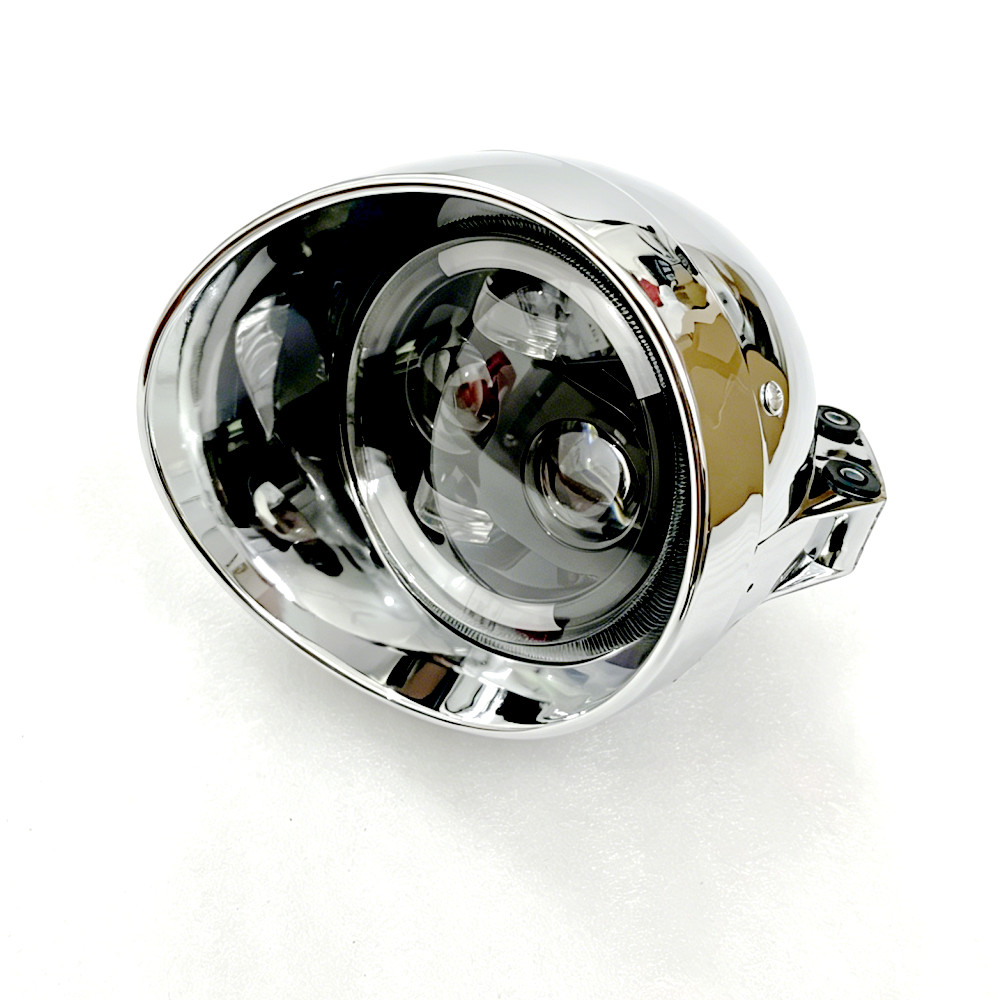 Phare LED universel rétro 12V  - Universal Motorcycle Led Headlight Projector avis et prix