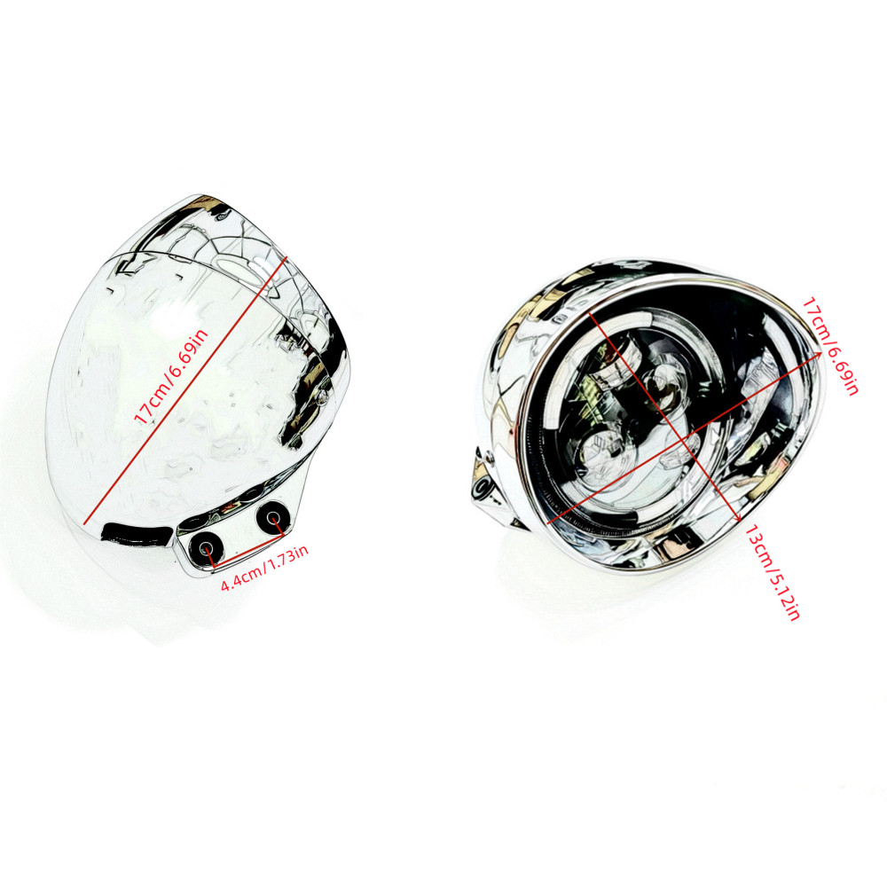 Phare LED universel rétro 12V  - Universal Motorcycle Led Headlight Projector avis et prix