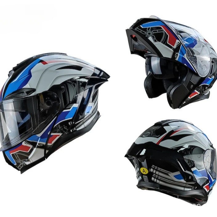Casque de moto rabattable avec - Full Face Motorcycle Helmet With Bluetooth avis et prix