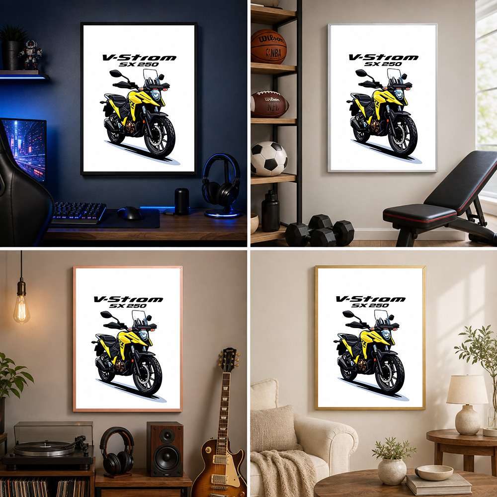 Affiche métallique encadrée de - Riding Gear avis et prix