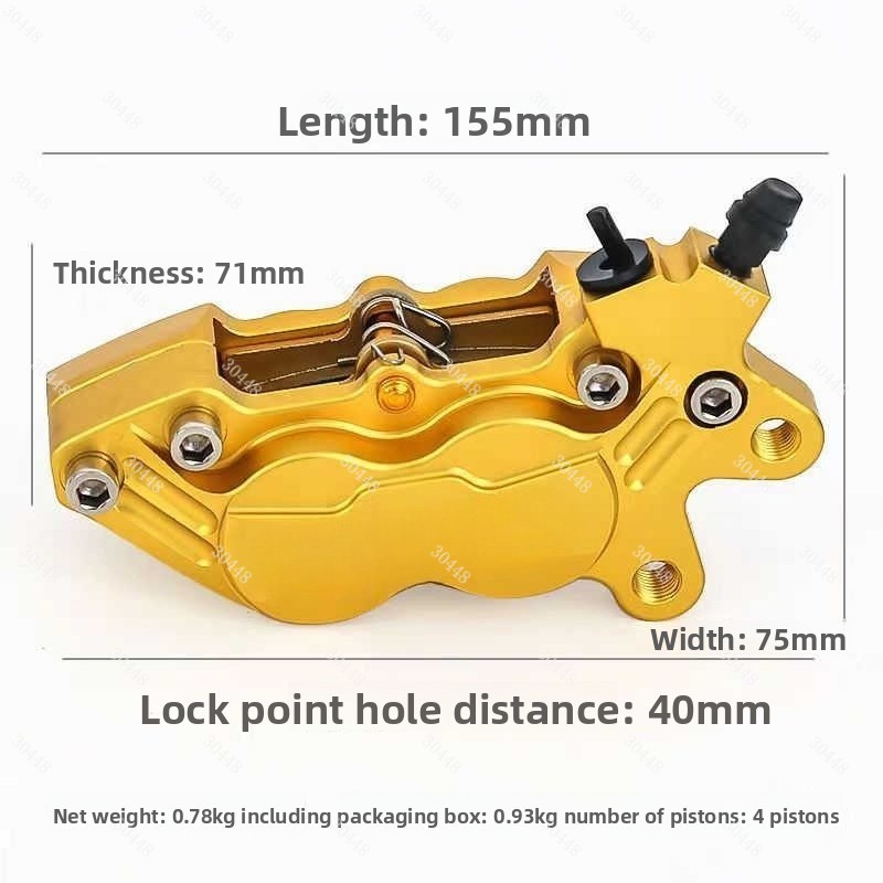 Étrier de frein à quatre pisto - Scooter Parts avis et prix