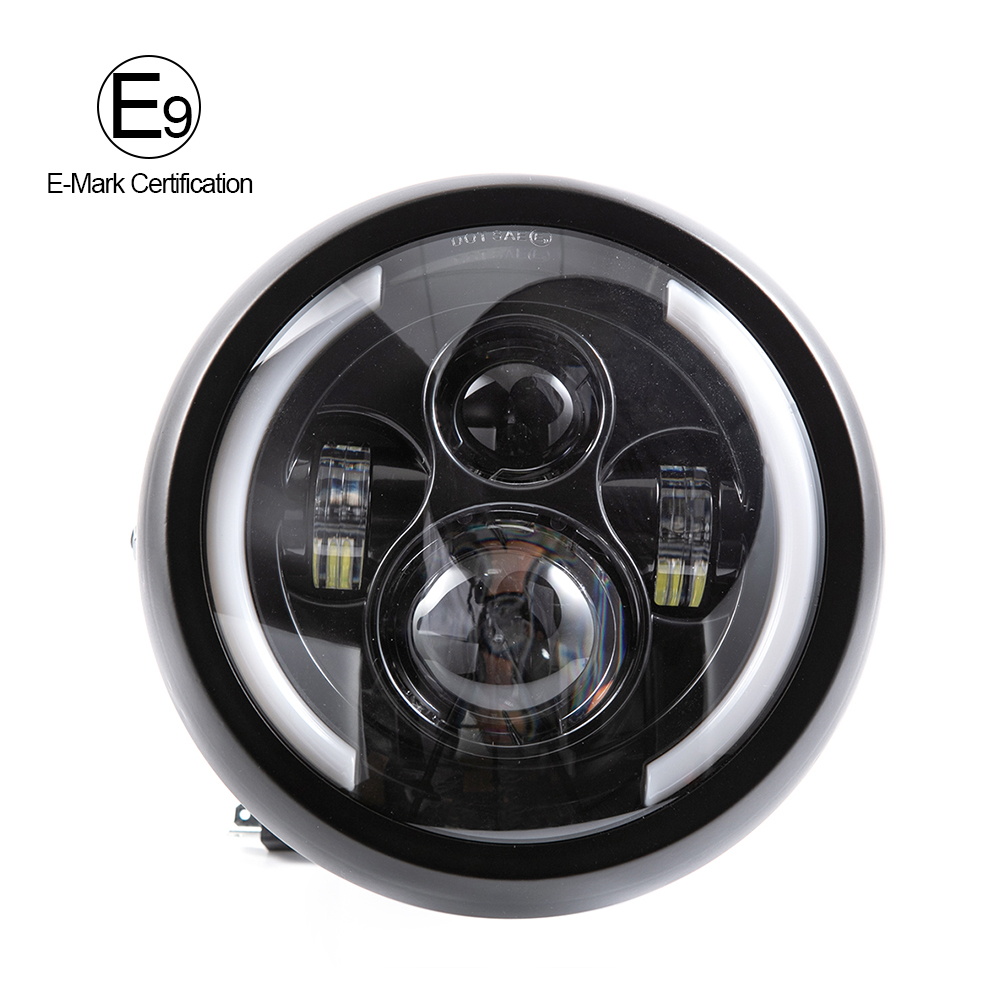 Phare Led rond universel pour  - Universal Motorcycle Led Headlight Projector avis et prix