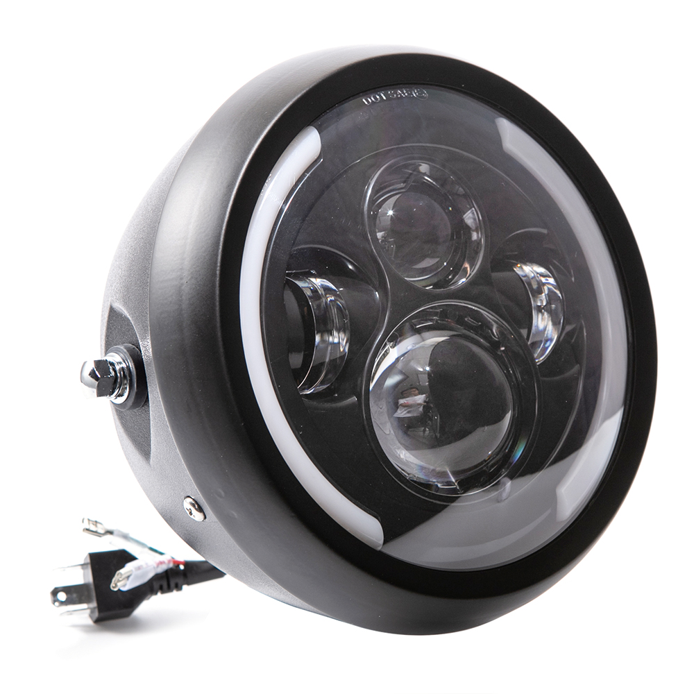 Phare Led rond universel pour  - Universal Motorcycle Led Headlight Projector avis et prix