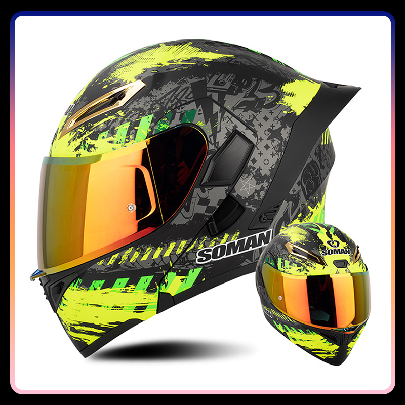 Hommes femmes casques de Moto  - Full Face Motorcycle Helmet With Bluetooth avis et prix