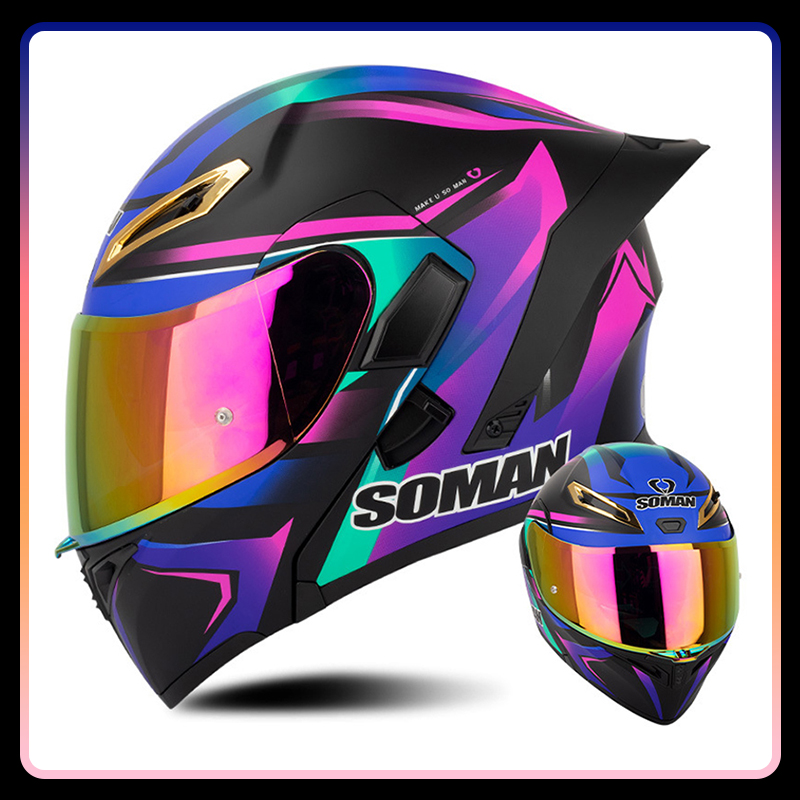 Hommes femmes casques de Moto  - Full Face Motorcycle Helmet With Bluetooth avis et prix