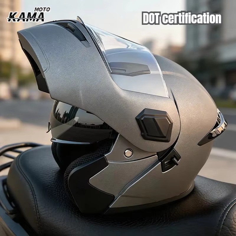 Casque de moto modulaire à vis - Modular Flip Up Motorcycle Helmet Dot Approved avis et prix