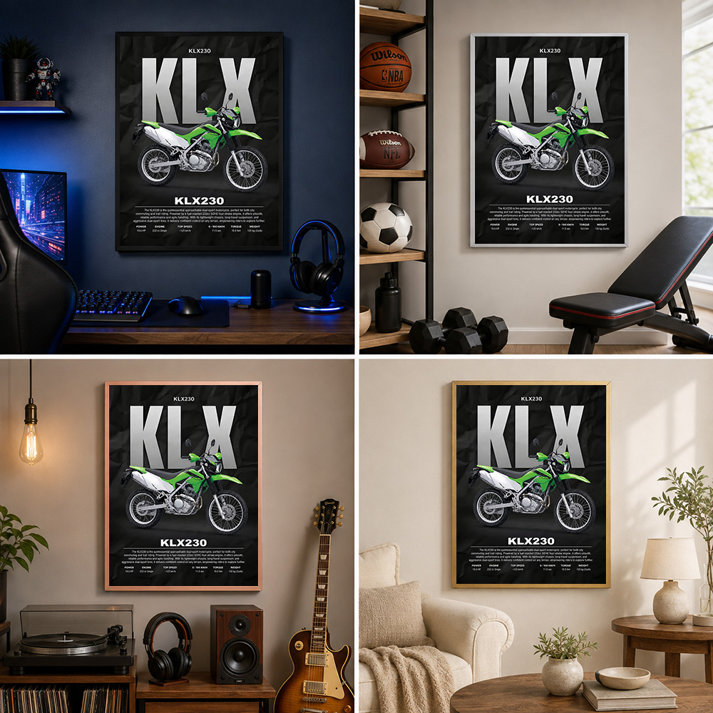 Affiche métallique personnalis - Riding Gear avis et prix