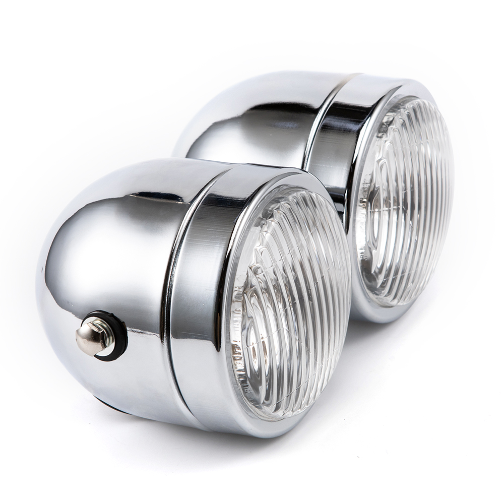 Double phare universel H4 pour - Universal Motorcycle Led Headlight Projector avis et prix