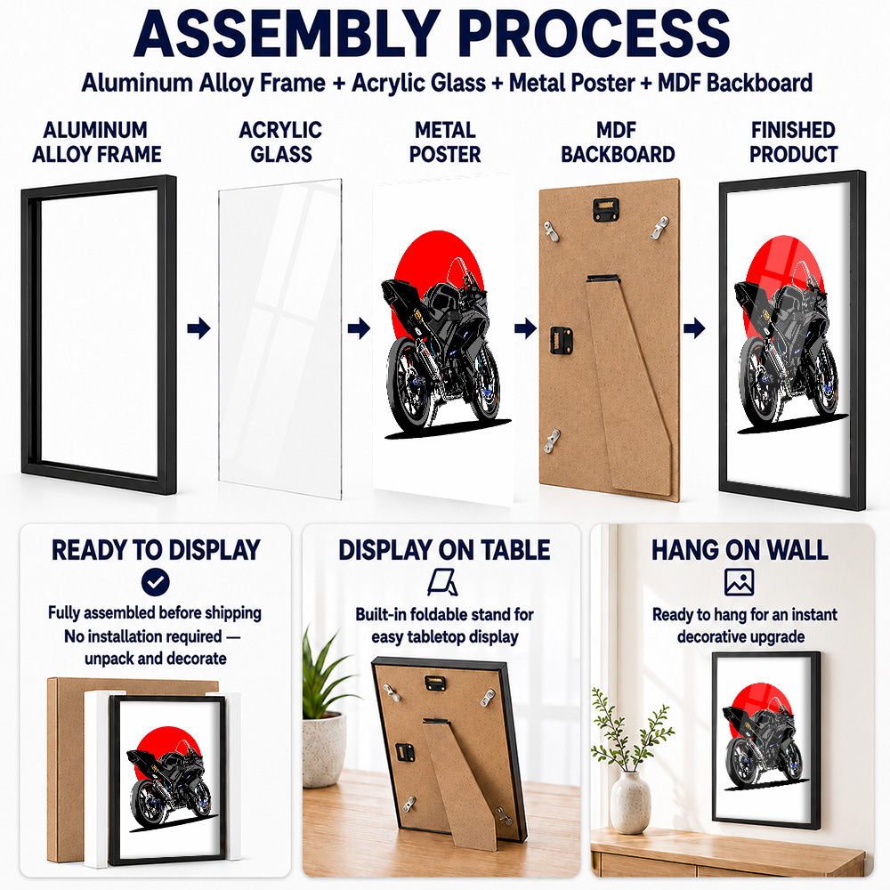Affiche en métal d’aluminium a - Riding Gear avis et prix