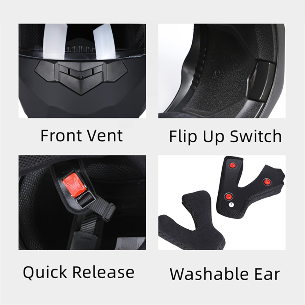 Casque intégral personnalisé r - Full Face Motorcycle Helmet With Bluetooth avis et prix